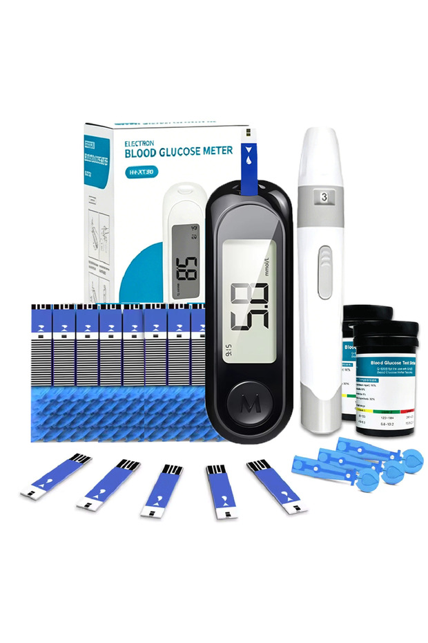 G-520 Black 50/100/200pcs Blood Glucose Test Strips with Lancets Needles Glucosemeter Blood Sugar Te