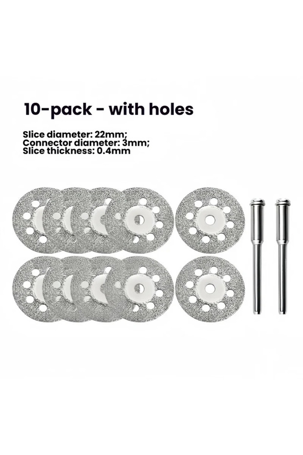 with holes 10pcs Diamond Cutting Disc Grinding Wheel Core Shafts Are Used for Metal Cutting Rotary T