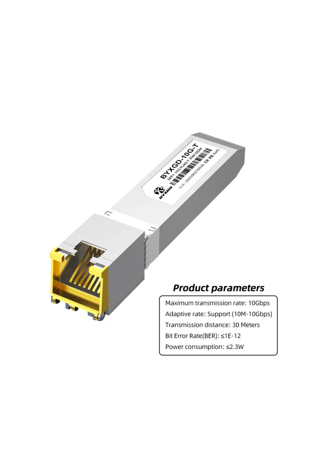 وحدة SFP+ RJ45 نحاسية متعددة السرعات 1G/10GBASE-T بسرعة 10 جيجابت في الثانية - 30 متر - 5 قطع - متوافقة مع Mikrotik/Ci