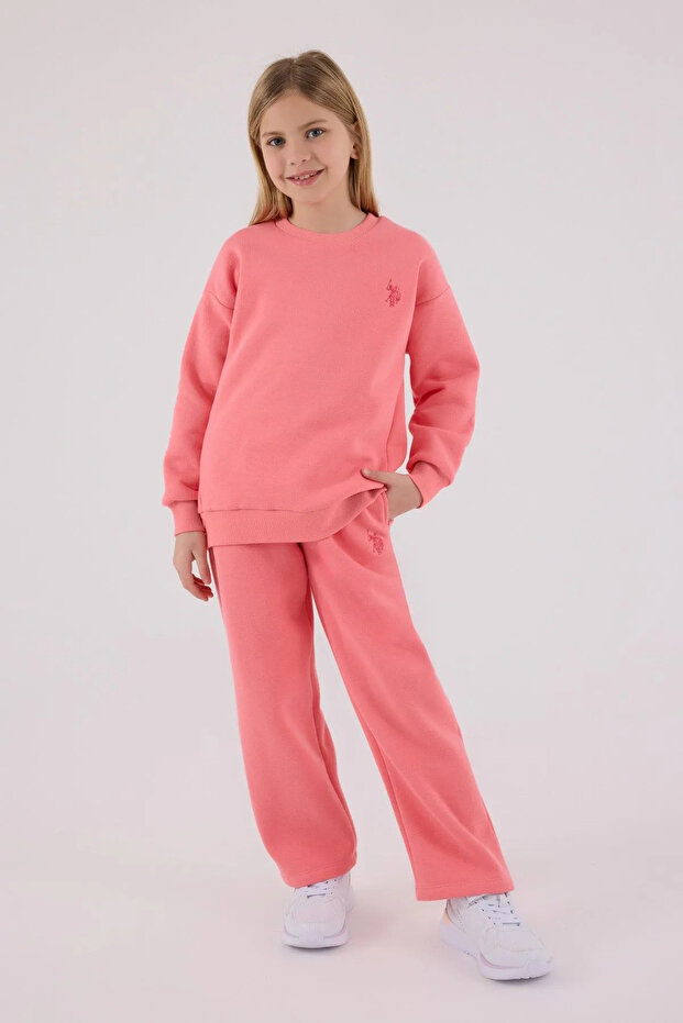 Girl's double set - neon pink