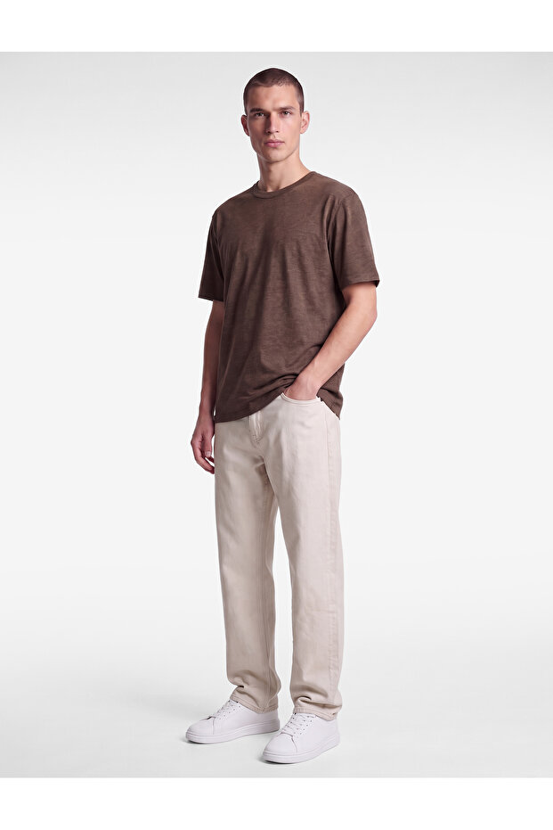 Regular Fit Crew Neck Short Sleeve Basic T-Shirt