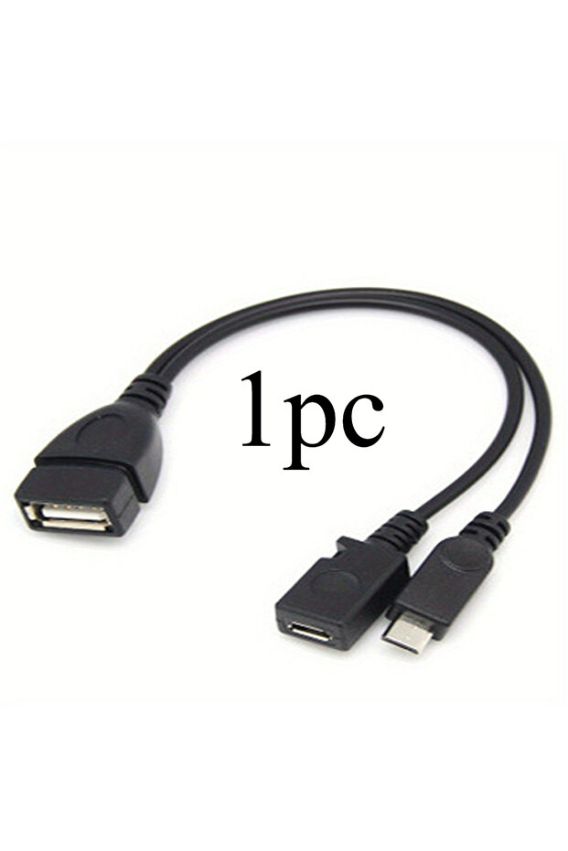 1 pack 2-in-1 OTG USB to Micro USB Splitter Adapter for Fire Stick 4K/Fire TV, Android Phone/Tablet,