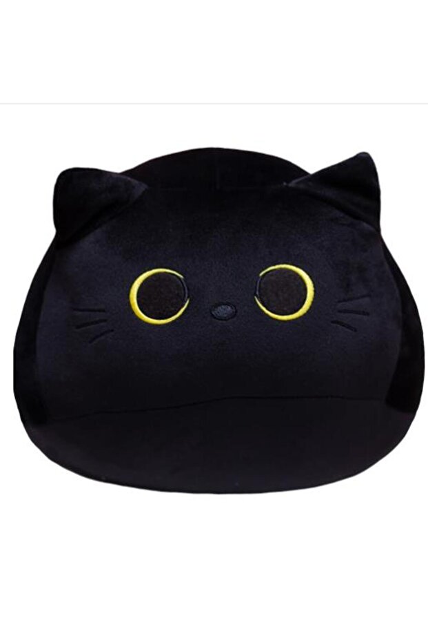 black about 20cm Kawaii Black Cat 20cm Plush Doll High Quality Plump Animal Kitten Stuffed Soft Gift