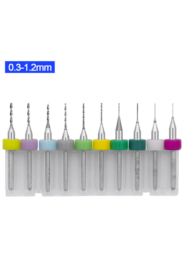0.3-1.2MM PCB Tungsten Carbide Micro Drill Bits Set for Engraving Amber Wax Jewelry - Mini Hand Twis