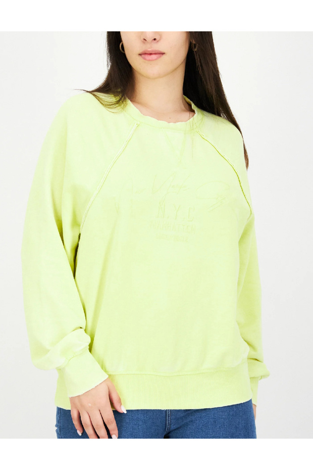 Bluza Oversize, Verde Neon