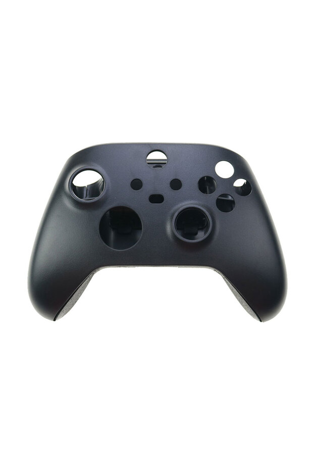 غطاء أمامي وخلفي أسود لجهاز تحكم Xbox Series X S، غلاف بديل للجزء العلوي والسفلي