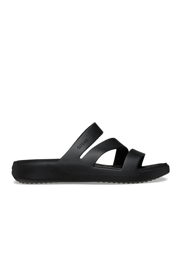 Getaway Strappy Black Slippers Unisex Children's Slippers Cr2968