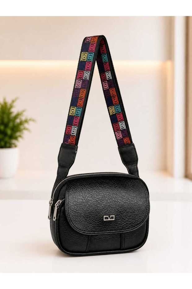 Vona Bags Women's Cross Strap Shoulder Bag Mv028 Black
