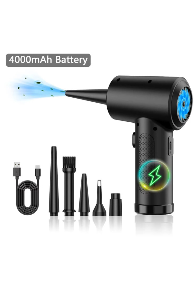 4000 mAh Electric Wireless Air Duster Compressed Air Blower Compressed Air for Cleaning Computer Key