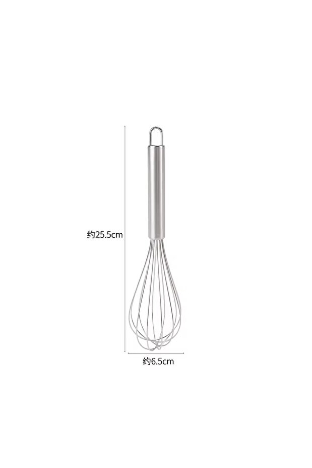 10 inch LMETJMA 8" 10" 12" Egg Whisk Stainless Steel Egg Whisk Kitchen Wire Balloon Whisk Milk Egg B