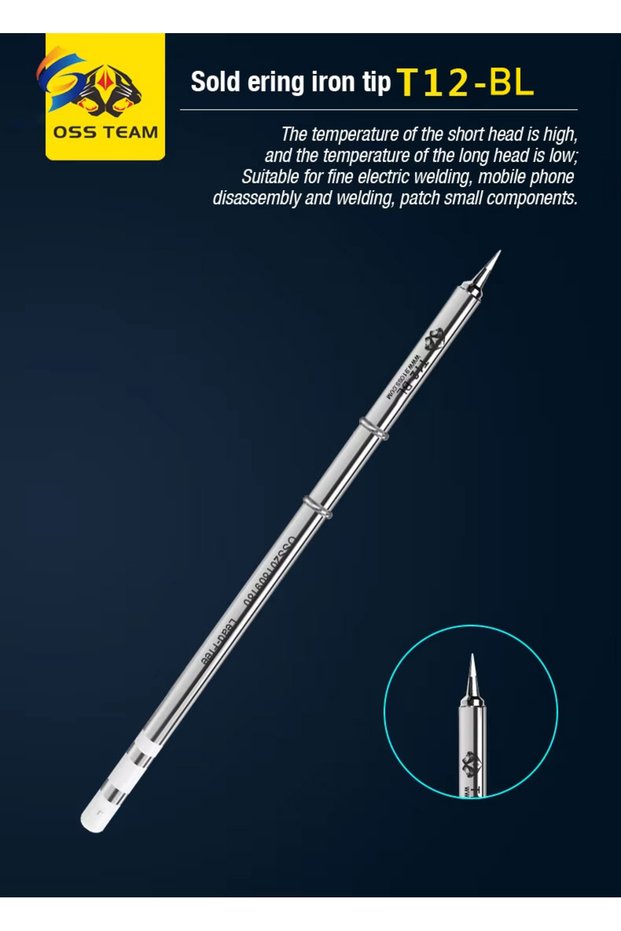 BL OSS T12 Series Tip Electric Soldering Tips For Hakko Fx951 T12-X T12-D ST91 ST92 Soldering Statio