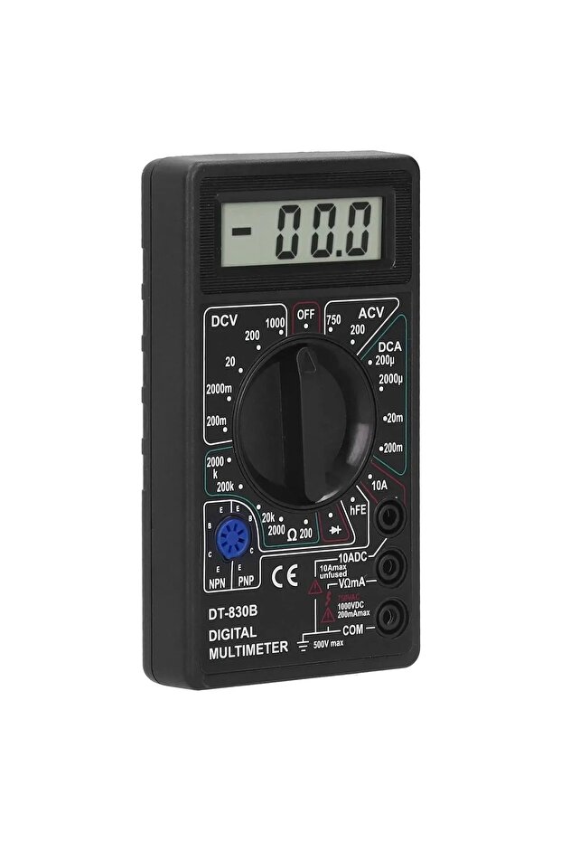 Black DT-830B Digital Multimeter Digital Voltmeter Ammeter Handheld Multimeter Black