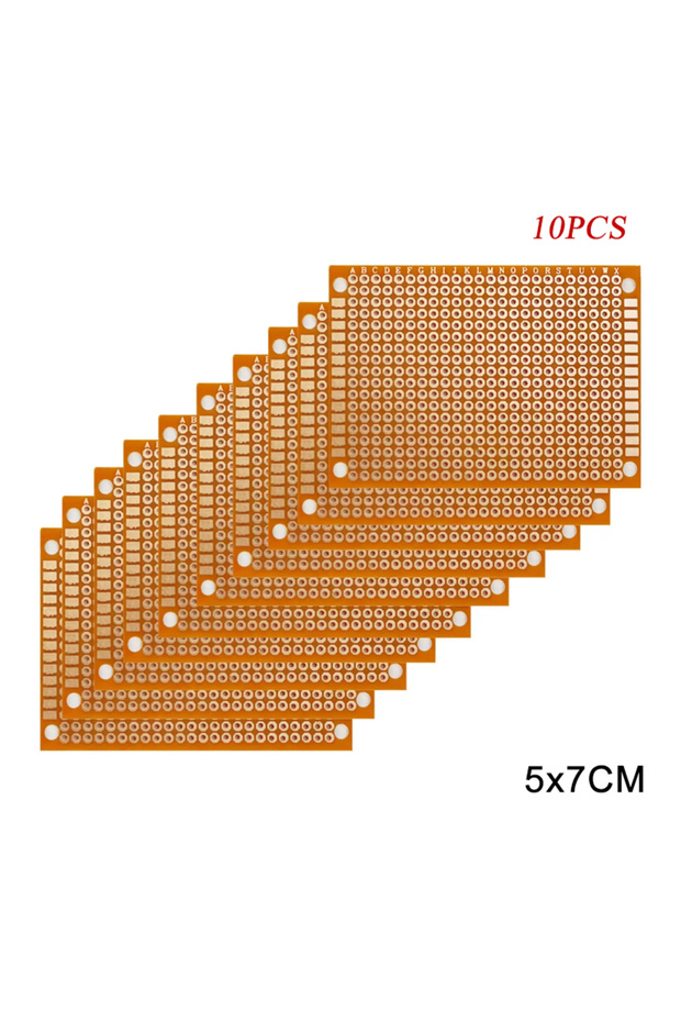 10 قطع 5x7 سم 5*7 سم PCB لوحة توصيل بروتوبوارد أحادية الجانب لوحات دوائر مطبوعة عالمية 1.2 مم T...