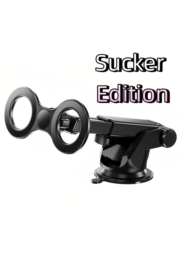 Sucker Edition Double Phone Strong Magnetic Car Phone Holder Suction Cup Mount for Iphone 17 16 15 1