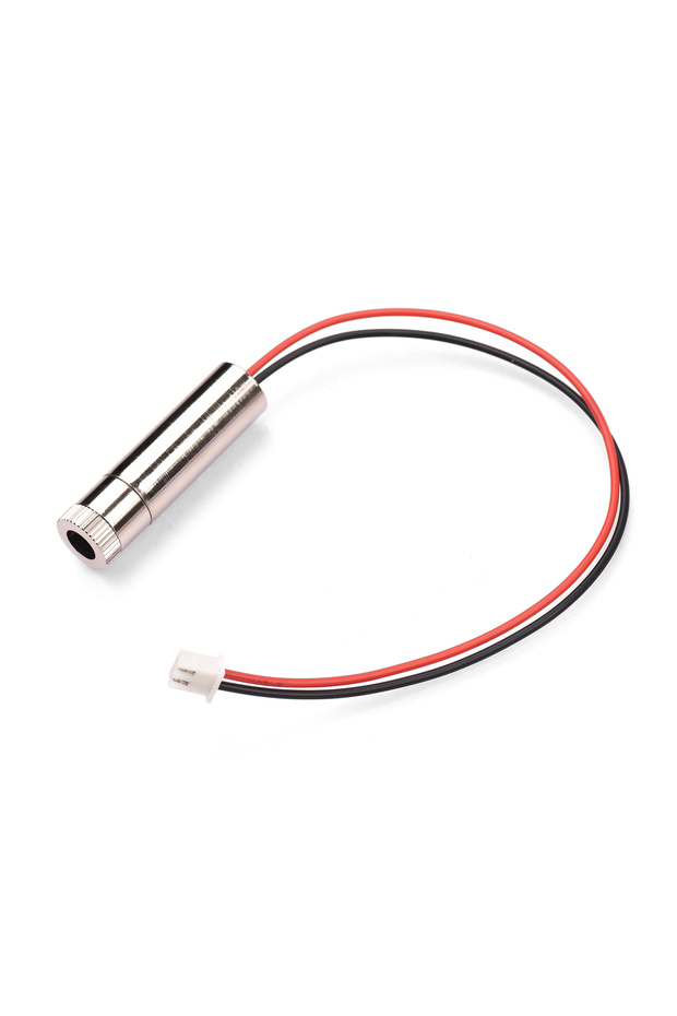 Silver 650nm 250mW Red Dot Laser Head CNC Engraver Focusing Module Dot Locator Adjustable Focal Leng