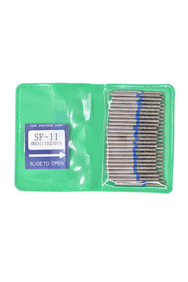 1bag SF-11 50pcs/bag Dental High Speed Burs High Speed Handpiece Turbine Diamond Burs Diamond Polish