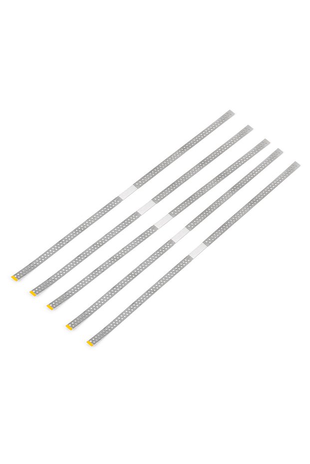 WS37EF-Single Side Dental Diamond Polishing Strips 5pc Stainless Steel Orthodontic IPR Strip Fine Me