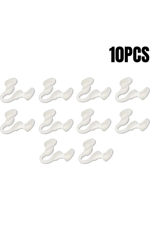 White 10PCS 2/4/6/8/10Pcs Nose Clip Anti Snoring Soft Nasal Dilator Stop Snore Device for Aid Easy B