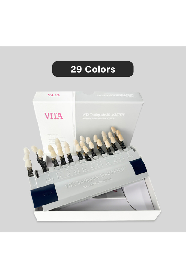 29 Colors Niceden Vita 3D Master Dental Lab Bleach Shade Guide 29 Colors Teeth Whitening Comparing T