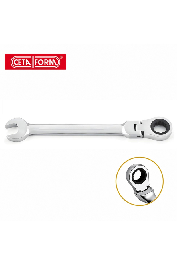 Articulated Ratchet Combined Wrench 15 mm