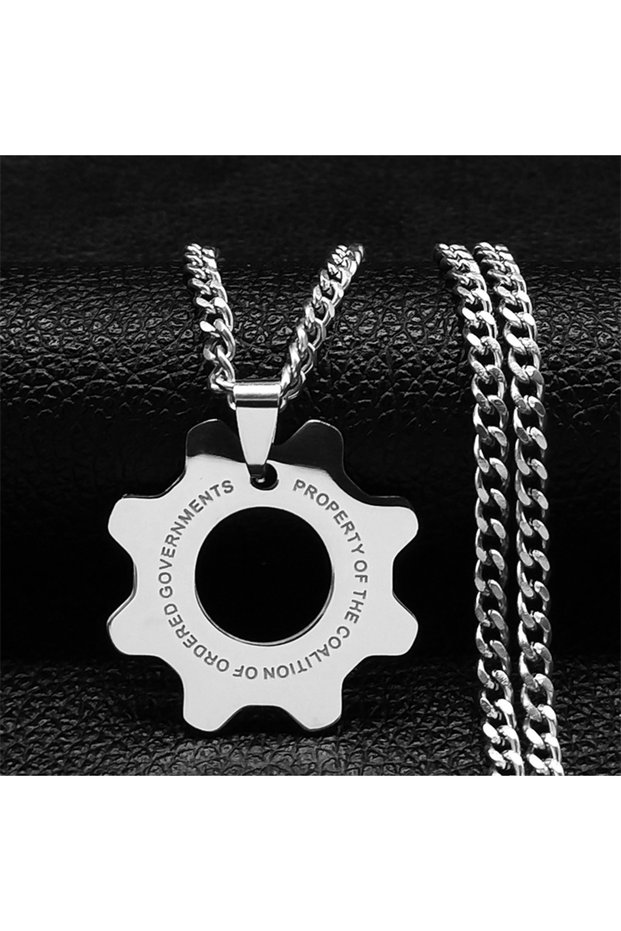50cm CS SR Fashion Game War Machine Necklace Stainless Steel Reaction Furnace Necklaces for Men/Wome