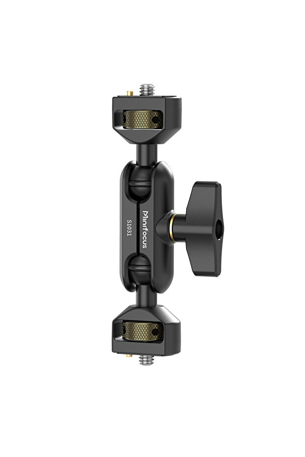 Ball Head Arm Magic Arm with Dual Ballhead Articulating 1/4'' Screw Universal Camera Video Monitor M