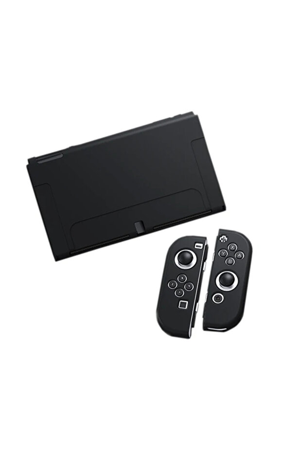 غطاء أسود لجهاز نينتندو سويتش OLED، وحدة تحكم Joy-Con، ملحقات ألعاب