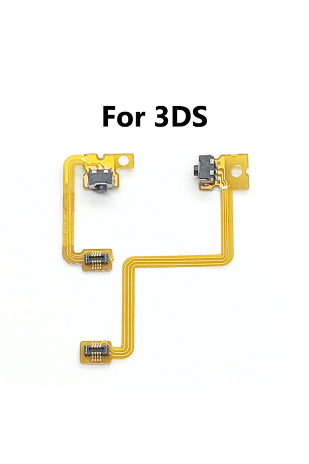 لـ 3DS JCD 1/3 قطعة زر كتف يسار يمين مع كابل مرن لـ 3DS 3DSLL 3DSXL جديد 3DS LL XL إصلاح اليسار