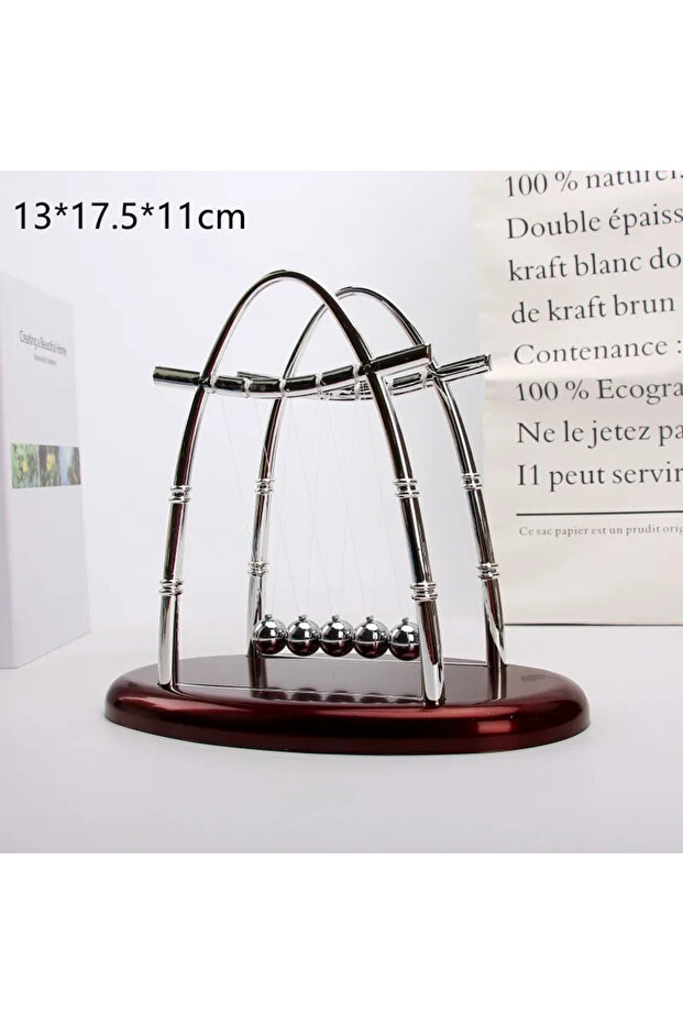 03 Newton Cradle Balance Steel Balls Perpetual Motion Collision Ball School Teaching Physics Science