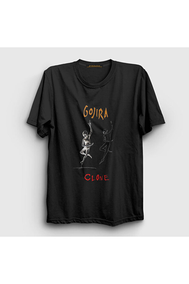 Unisex Black Clone Gojira T-shirt 52766tt