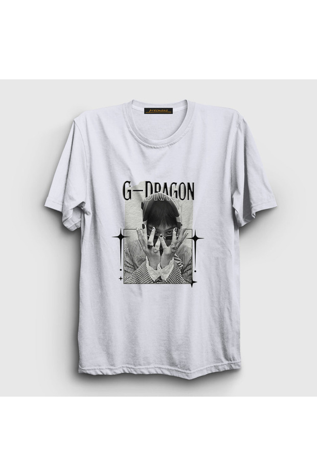 Unisex White Rings G-Dragon T-Shirt 598850Tt