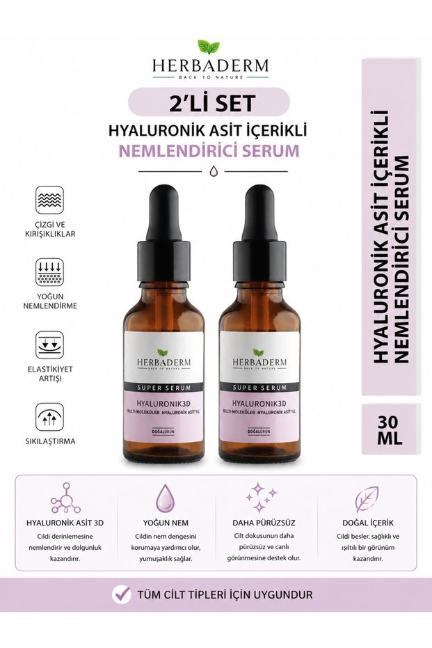 Super Serum Hyaluronic 3D Moisturizing Serum 30 ml Set of 2