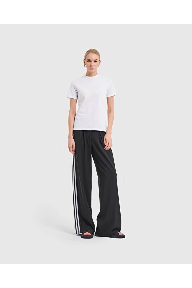Women's Short Sleeve Design Tshirt with Brand Logo Printed on the Front
