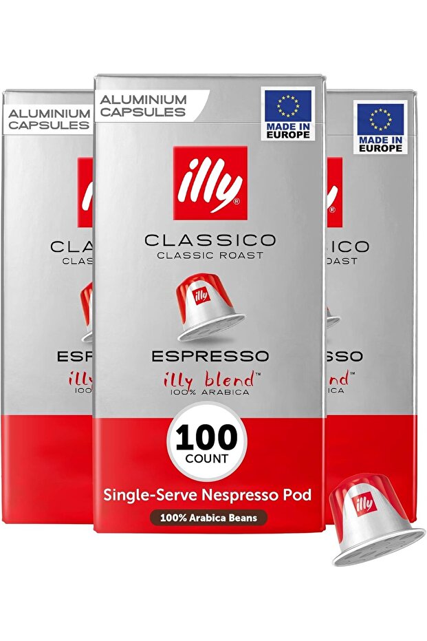 Espresso Classico, Medium Roast, 100% Arabica, Pack of 10 - 100 Capsules