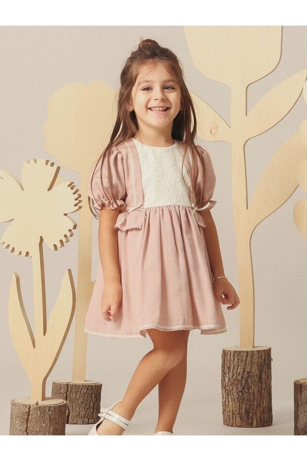 Fairytale Design Special Series Baby Dress with Drawstring Detail