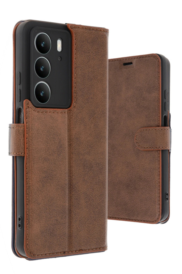 Gldisptm New Realme C75 4g Tr S Plus Flip Cover Case (222101) - Tan