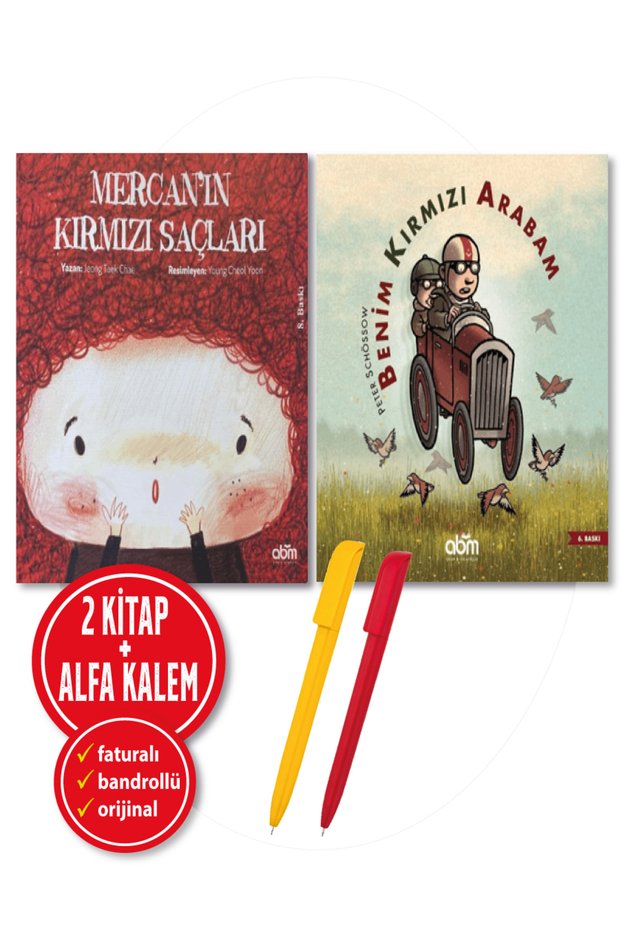 Alfa Kalem+ (Jeong Taek Chae, Peter Schössow)Mercan'ın Kırmızı Saçları+Benim Kırmızı Arabam 2 Kitap