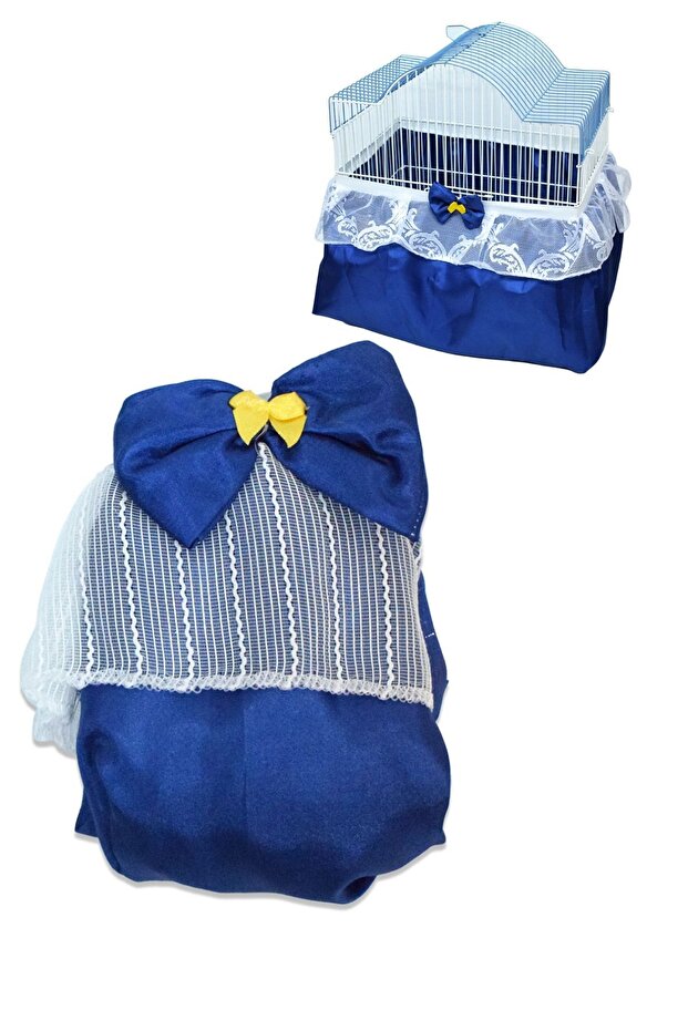 Luxury Bird Cage Tulle Blue Size m