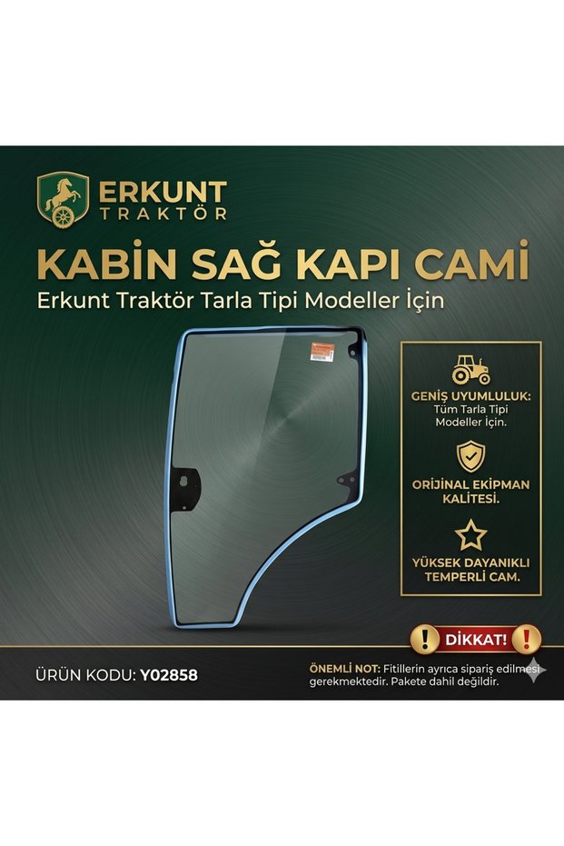 KABİN SAĞ KAPI CAMI