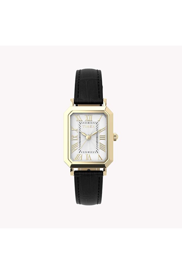 Women's Gold-Tone, Black Leather | TW2Y71900