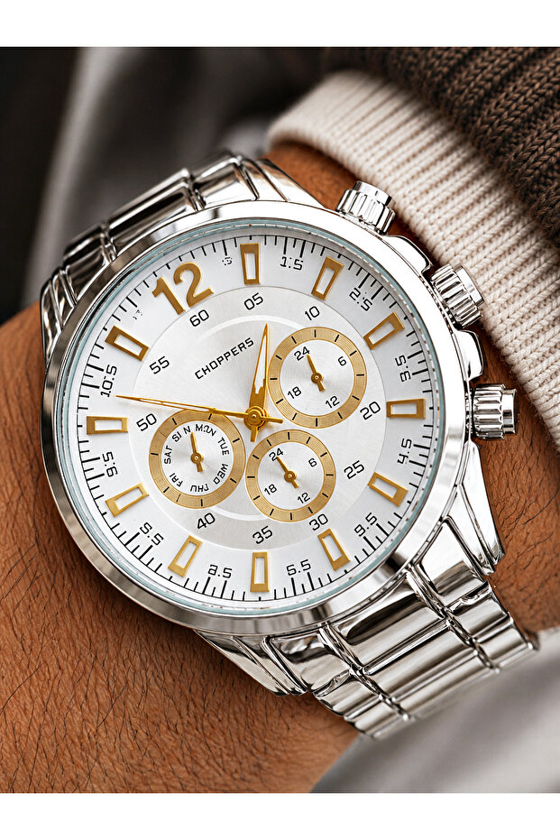 Men's Wristwatch Steel Band Premium Design Gift Boxed