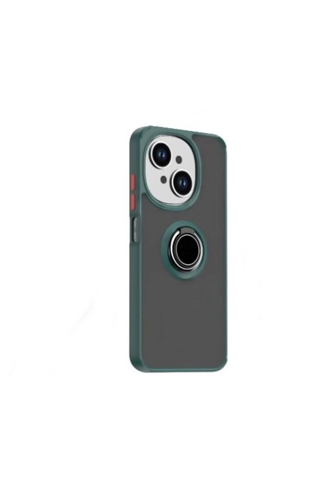 Tecno Spark Go 2025 Case with Camera Protection, Ring Holder, Magnetic Stand, Frosted Back Cover