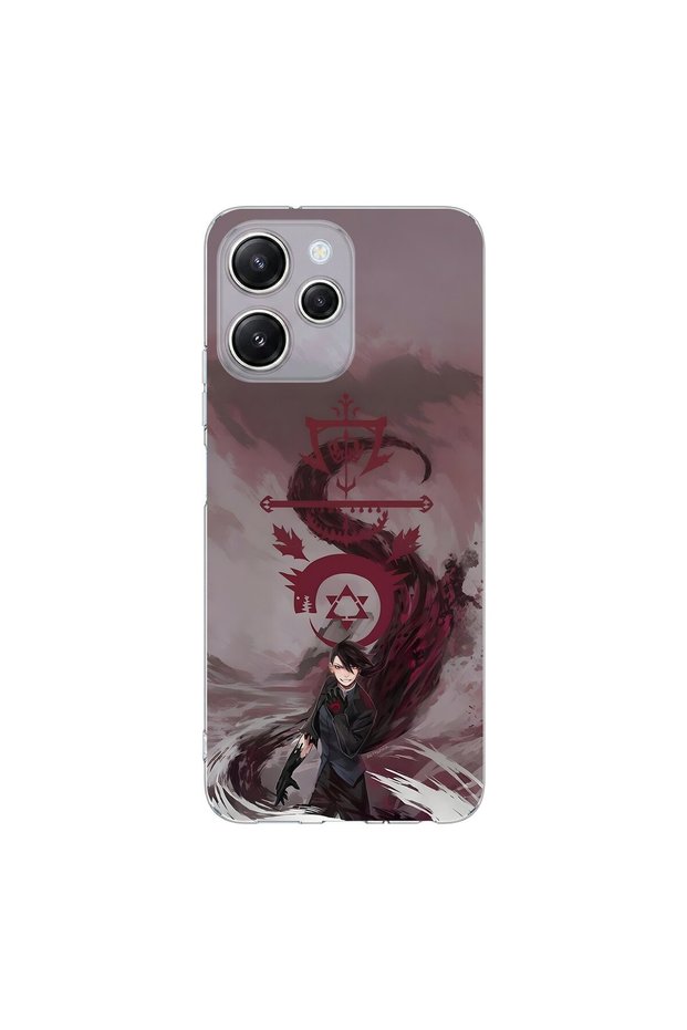 Redmi 12 Compatible Anime 6/3 Design Transparent Case