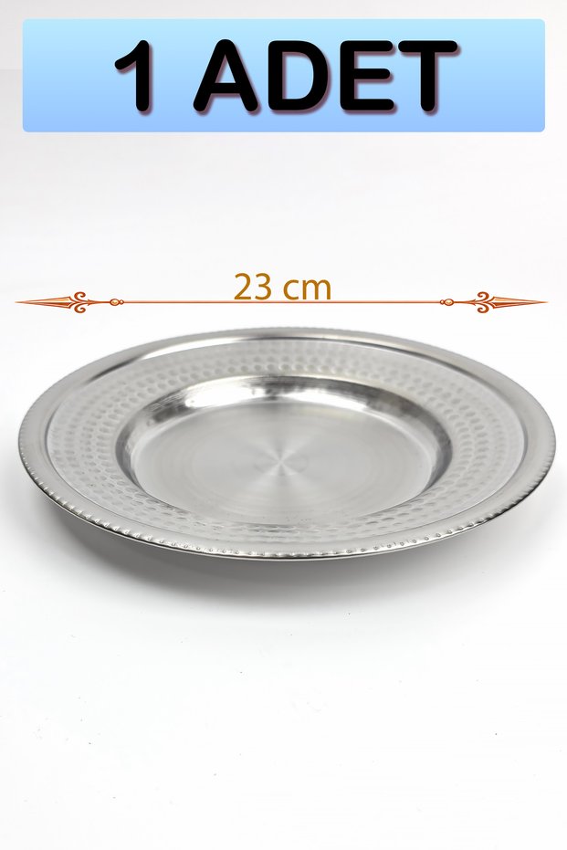 23 cm Deep Serving Plate - Stainless Steel Presentation Plate (1-4-6-12-30-100 Pieces)