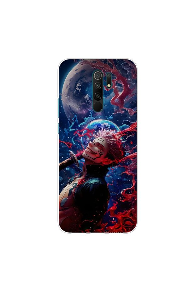 Redmi 9 Compatible Anime 10/2 Design Transparent Case