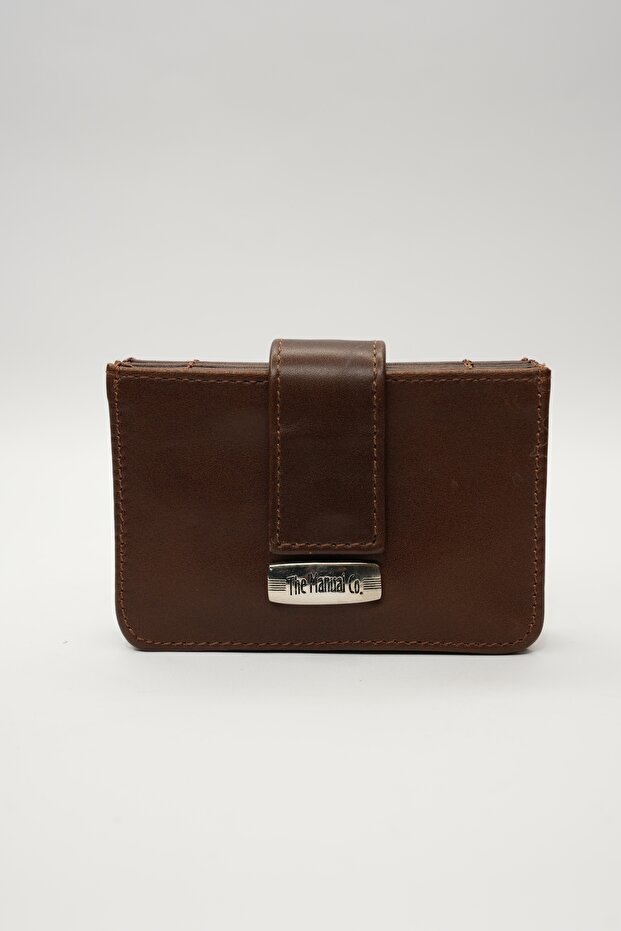 Genuine Leather Card Holder Wallet - Black