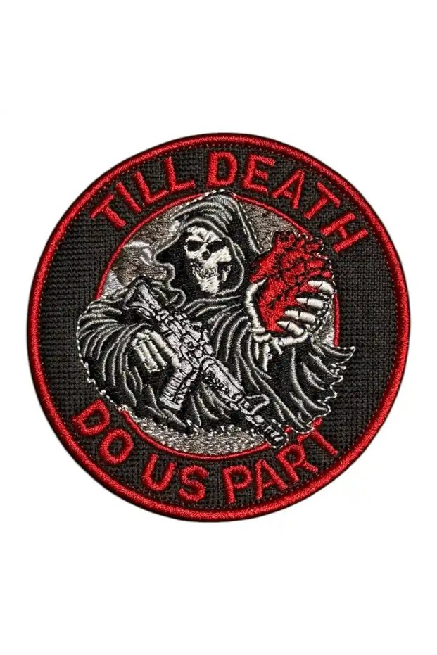 Till Death Nakış Patch Peç - 9 cm
