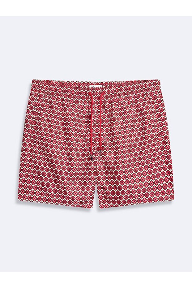 Patterned Short Pink Shorts - 1
