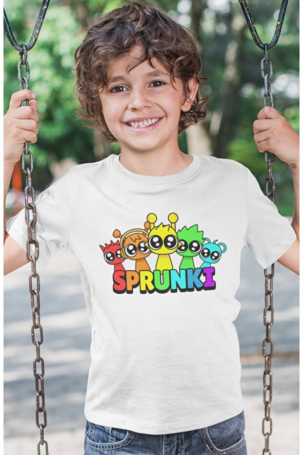 Sprunki Game Printed Unisex Kids T-Shirt (1-12 Years)