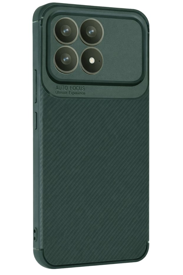 Ilkeshop New Poco F8 Pro Auto Focus Carbon Cover - (135148) Dark Green